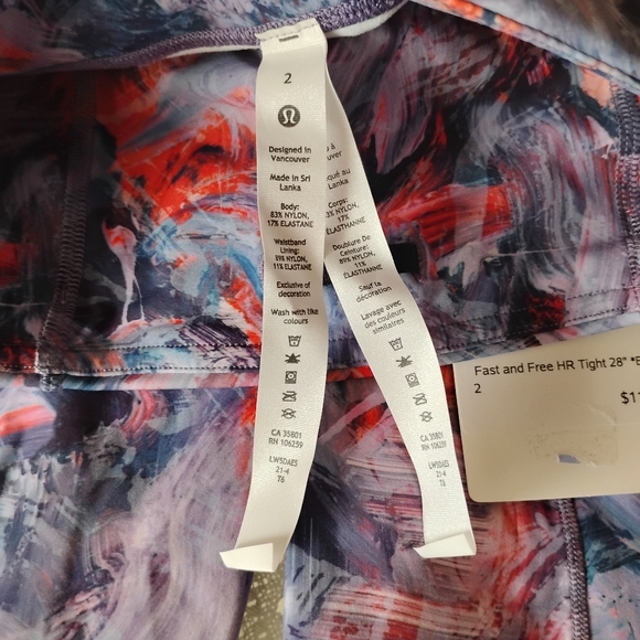 🆕 Lululemon Fast and Free Brushed High-Rise Tight 28" Atmospheric Purple 2 NWT - Picture 12 of 16